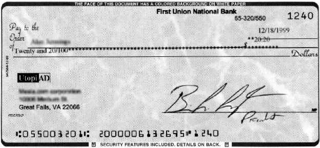 Check from UtopiAD